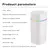 Pulverizador de névoa fria usb portátil 600ml umidificador de ar elétrico dif - Kallex shop