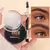 Creme de sobrancelha selvagem marrom preto fosco 3d matiz natural intensificador - Kallex shop