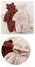 Grosso macacão de bebê bonito inverno infantil macacões com capuz coral velo - Kallex shop