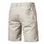 Calça curta de cintura elastano masculino, 100% algodão, monocromática, casua en internet