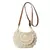 Bolsa de ombro tecida artesanal para mulheres, Bolsa crossbody de crochê com fi - comprar online