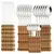 Conjunto De Talheres De Bambu Com Alça Natural, Conjuntos De Talheres De Aço I - comprar online