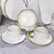 Imagen de Conjunto de tigela e prato de luxo leve, tigelas domésticas, conjunto de tigela