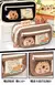 Bonito tecido lápis caso kawaii grande capacidade animal zíper crianças saco - comprar online