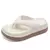 Mulher flip flops sapatos de design popular 2024 tendência moderna de plataform