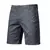 Calça curta de cintura elastano masculino, 100% algodão, monocromática, casua - Kallex shop