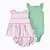 Conjunto de roupas de verão para bebês meninas, algodão, flor, moda infantil, - tienda online