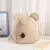 Urso bonito mochila de pelúcia com nome bordado para crianças, bolsas de ombro na internet