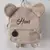 Urso bonito mochila de pelúcia com nome bordado para crianças, bolsas de ombro