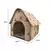 CASA PORTÁTIL com pegada de cachorro, quente e confortável e em todos os lugar