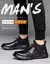 Sapatos impermeáveis de couro preto masculino, Sapatos de segurança do trabalh en internet