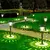 Aço inoxidável ao ar livre Solar Pathway Lights, Luzes do jardim, Auto On Off