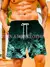 Shorts havaianos masculinos de secagem rápida com estampa floral e folhas 3D be - comprar online