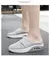 Almofada de ar deslizamento-em sapatos de caminhada femininos ortopédicos diabéticos senhoras plataforma mules malha chinelos leves cunha tênis feminino - comprar online