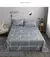 Conjunto de lençol plano com estampa geométrica, casal, 2 pessoas, super aconc - Kallex shop