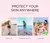 Laikou Sakura Creme Protetor Solar Coreano Protetor Facial Bloqueador de Sol Spf - loja online