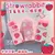 Bonito Doce Morango Coelho Borracha Macia Kawaii Escola Material de Escritório - Kallex shop
