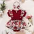 Vestido para menina do verão, macacão listrado, roupa do algodão, projeto flo - Kallex shop