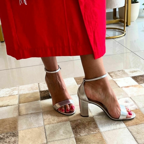 Sandália Solis Brasil - Prata - comprar online