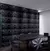 Imagem do 10 Unidades - Placa 3D Revestimento De Parede PVC Preta 50x50