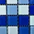10 Unidades- Unidades Pastilha Vidro Autocolante Sea Blue 30x30 - ELLOcommerce