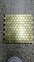 Imagem do Pastilha Adesiva Aluminio Decoração Banheiro Colmeia Golden