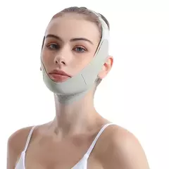 Bandagem Facial Redutora de Papada – Contorno e Firmeza em Casa - Movimente-se Já