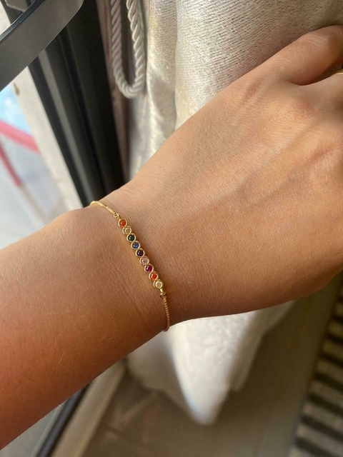 Pulseira Gravatinha Rainbow