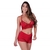 Conjunto Letícia Sem Bojo e Sem Arco com Caleçon em Renda de Poliamida e Tecido - Flor íntima lingeries 