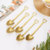 Set Cucharita cafe modelo pala de acero inoxidable 6 unidades 3 medidas