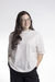 Camiseta Oversized Feminina Off White - comprar online