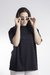 Camiseta Oversized Feminina Preta - comprar online