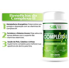 Mais Energia e Imunidade com Silk Vit Complexo B – Tratamento Prolongado com 300 Cápsulas - loja online