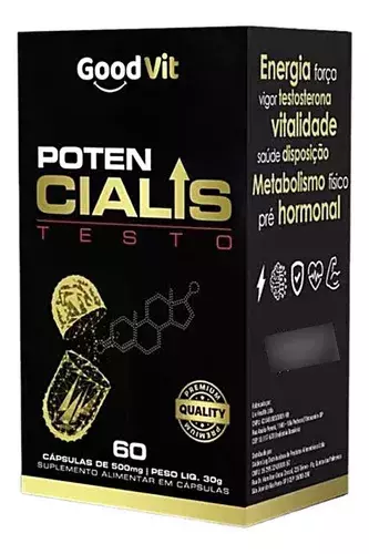 Aumente Sua Testosterona, Vigor e Disposição – Potencialis Testo Good Vit 60 Cápsulas