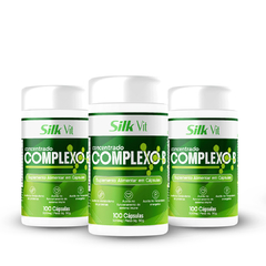 Mais Energia e Imunidade com Silk Vit Complexo B – Tratamento Prolongado com 300 Cápsulas - comprar online