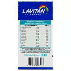 Suplemento Vitamínico Lavitan A-Z Original com 60 Comprimidos - Qualimed