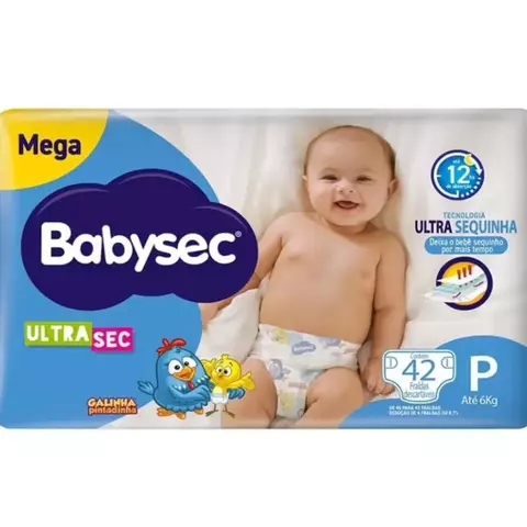 Fraldas Babysec Galinha Pintadinha Mega Ultra P, M, G ,X ,XG e XXG - comprar online