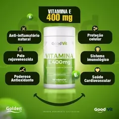Vitamina E 400mg - 60 Cápsulas - Good Vit na internet