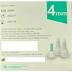 Agulha Para Caneta De Insulina 4mm x 32g UNIQMED - 100 Unidades na internet