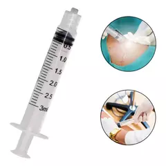 Kit 50 Seringas 3ml Luer Lock Descartáveis Sem Agulha - comprar online