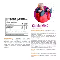 Imagem do Cálcio MDK - Saúde Óssea e Bem-Estar