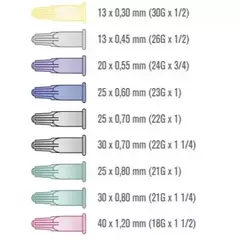 Agulha Hipodérmica 20x55 Descartavel - UNIQMED caixa 100 Unidades - Cor Roxa - Qualimed