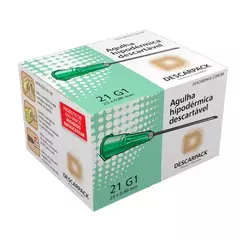Agulha Hipodérmica Com 50 Unidades Descarpack - Qualimed