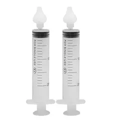 Seringa Lavagem Nasal Infantil e Adulto 20mL - Bico de Silicone - Qualimed