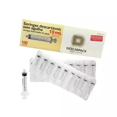 Seringa Descartável 10ml Lock Descarpack