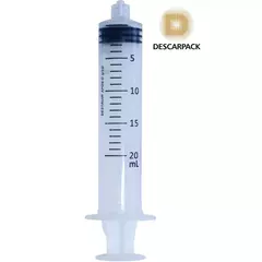 Seringa Descartável 20ml Lock Descarpack - 50 Unidades - comprar online