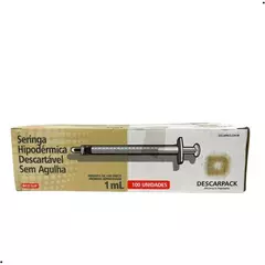 Seringa Hipodérmica 1ml Insulina Luer Slip Descarpack/MEDIX (sem agulha) - loja online
