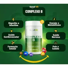 Kit 4un - Complexo B Vitamina B12 Good Vit - Total 400 Cápsulas - Qualimed