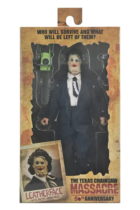 Chainsaw Massacre - 8" Leatherface (Pretty woman face ) NECA
