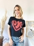 Remera love con brillos - tienda online